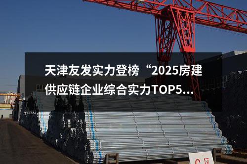 天津友发实力登榜“2025房建供应链企业综合实力TOP500”