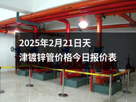 2025年2月21日天津镀锌管价格今日报价表